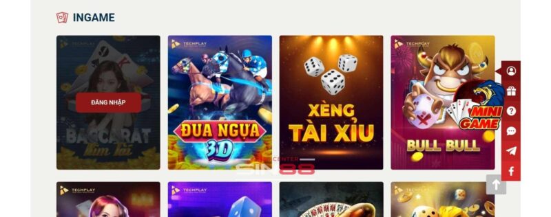 cổng game Sin88